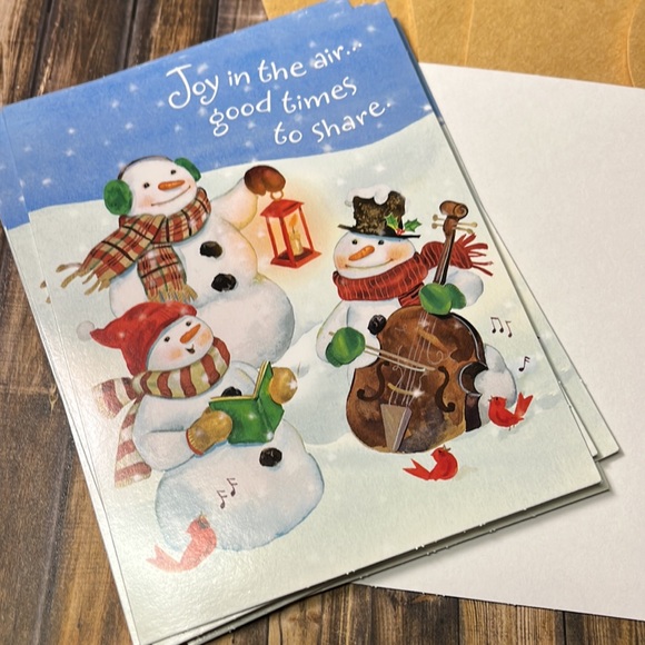 5for$10 Hallmark Christmas party get together invitations 8 Cards and envelopes - Picture 2 of 4